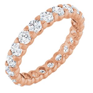 14K Rose Gold 1 5/8 CTW Lab-Grown Diamond Eternity Band Size 5.5
