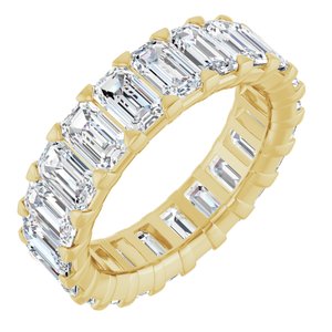 14K Yellow Gold 6 3/4 CTW Natural Diamond Eternity Band Size 6.5