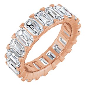 14K Rose Gold 6 1/2 CTW Lab-Grown Diamond Eternity Band Size 5.5
