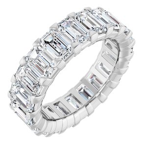 14K White Gold 6 1/2 CTW Lab-Grown Diamond Eternity Band Size 5