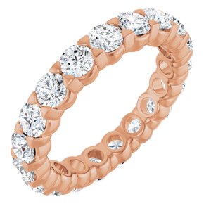 14K Rose Gold 2 9/10 CTW Natural Diamond Eternity Band Size 7.5