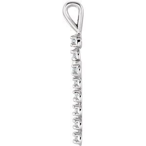 14K Yellow Gold 1/8 CTW Lab-Grown Diamond Cross Pendant