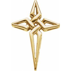 10K Yellow Gold Cross Pendant