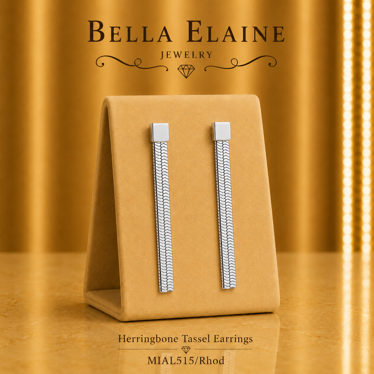 Herringbone Tassel Earrings