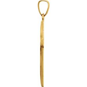 14K Yellow Gold Cross Pendant