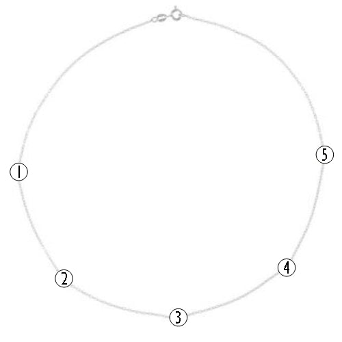 14K Rose Gold 1/4 CTW Natural Diamond 5-Station 18" Necklace