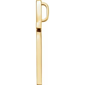 10K Yellow Gold 29.5x18.2 mm Cross Pendant