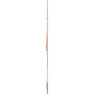 14K Rose Gold 1/5 CTW Natural Diamond Infinity-Inspired Cross 18" Necklace