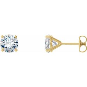14K White Gold 1/4 CTW Natural Diamond Cocktail-Style Earrings
