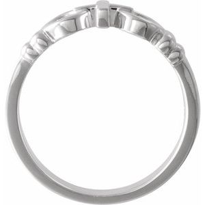 14K White Gold Joined By Christâ„¢ Ring