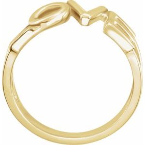 14K Yellow Gold Love Ring