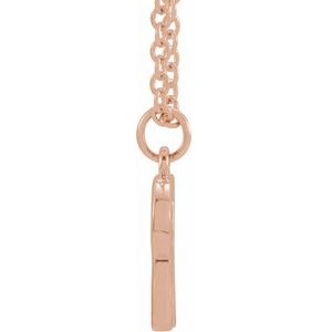 18K Rose Gold-Plated Sterling Silver Initial R Dangle 16" Necklace