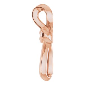 14K Rose Gold Youth Cross Pendant