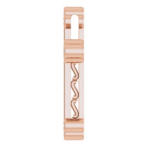 14K Rose Gold 1/2 CTW Natural Diamond Cross Pendant