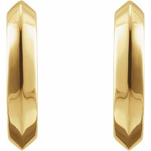 Sterling Silver Knife-Edge 20 mm Hoop Earrings