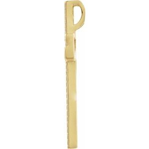 14K Yellow Gold 1/4 CTW Natural Diamond Cross Pendant