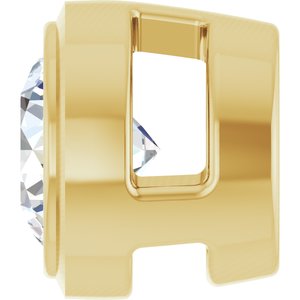 14K Yellow Gold 1/6 CTW Lab-Grown Diamond Slide Pendant