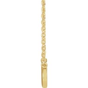 14K Yellow Gold Infinity-Inspired Faith 16" Necklace