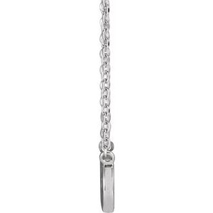 Platinum Infinity-Inspired Faith 18" Necklace