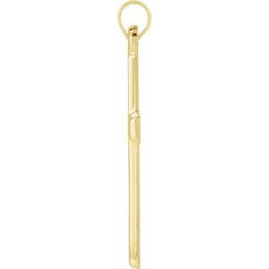 14K Yellow Gold Cross Pendant