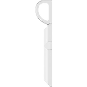 Platinum Knife-Edge Cross Charm/Pendant