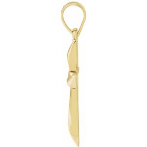 14K Yellow Gold Cross Pendant