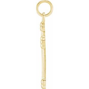 14K Yellow Gold Cross Pendant