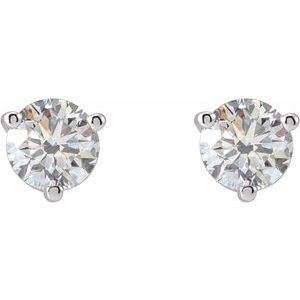 14K White Gold 1/5 CTW Natural Diamond Earrings