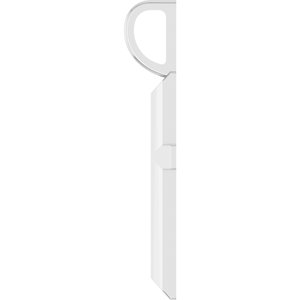 14K White Gold Knife-Edge Cross Charm/Pendant
