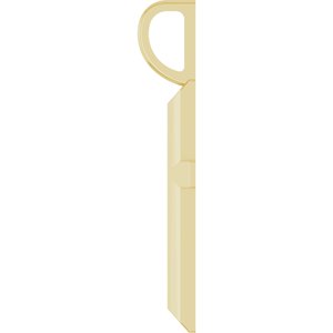 14K Yellow Gold Knife-Edge Cross Charm/Pendant