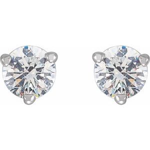 14K White Gold 1/3 CTW Natural Diamond Earrings