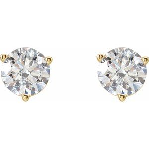 14K Yellow Gold 1/2 CTW Lab-Grown Diamond Earrings