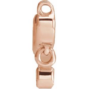 14K Rose Gold .02 CT Lab-Grown Diamond Necklace Center