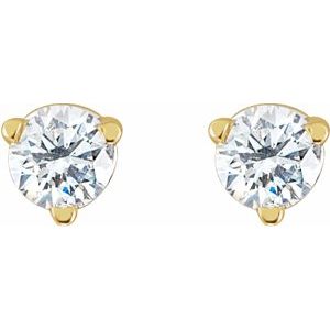 14K Yellow Gold 1/5 CTW Natural Diamond Earrings