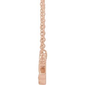 14K Rose Gold Nanny 18" Necklace