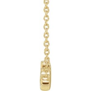 14K Yellow Gold Sister 18" Necklace
