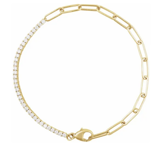 1 CTW Lab Grown Diamond Line 7 1/2 Bracelet