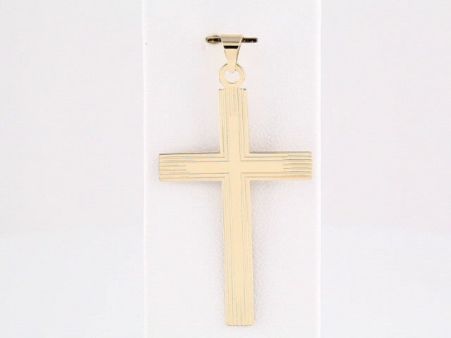 14K Yellow Gold Cross Pendant