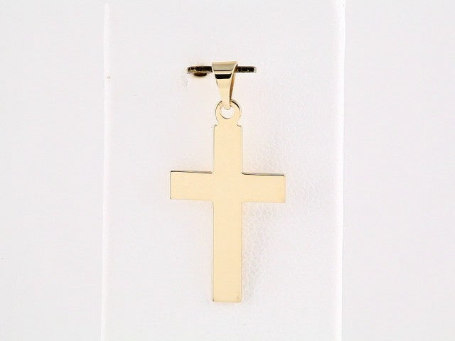 14K Yellow Gold Cross Pendant