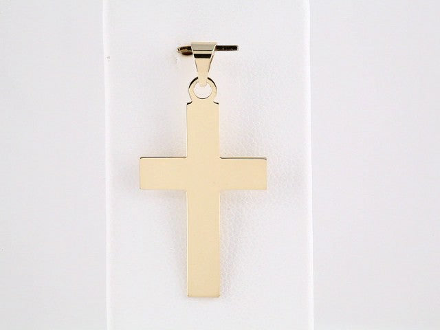 14K Yellow Gold Cross Pendant