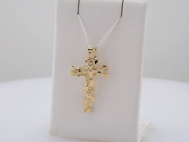 14K Yellow Gold Cross Pendant