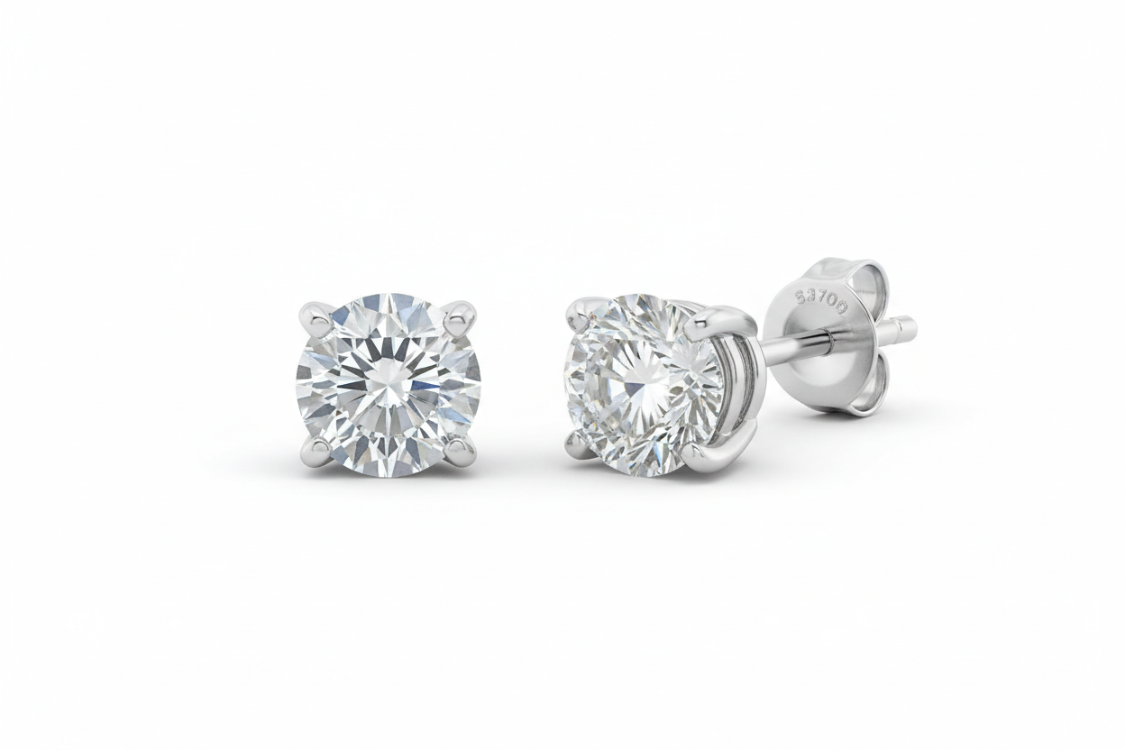 Bella Elaine Jewelry Solitaire Studs