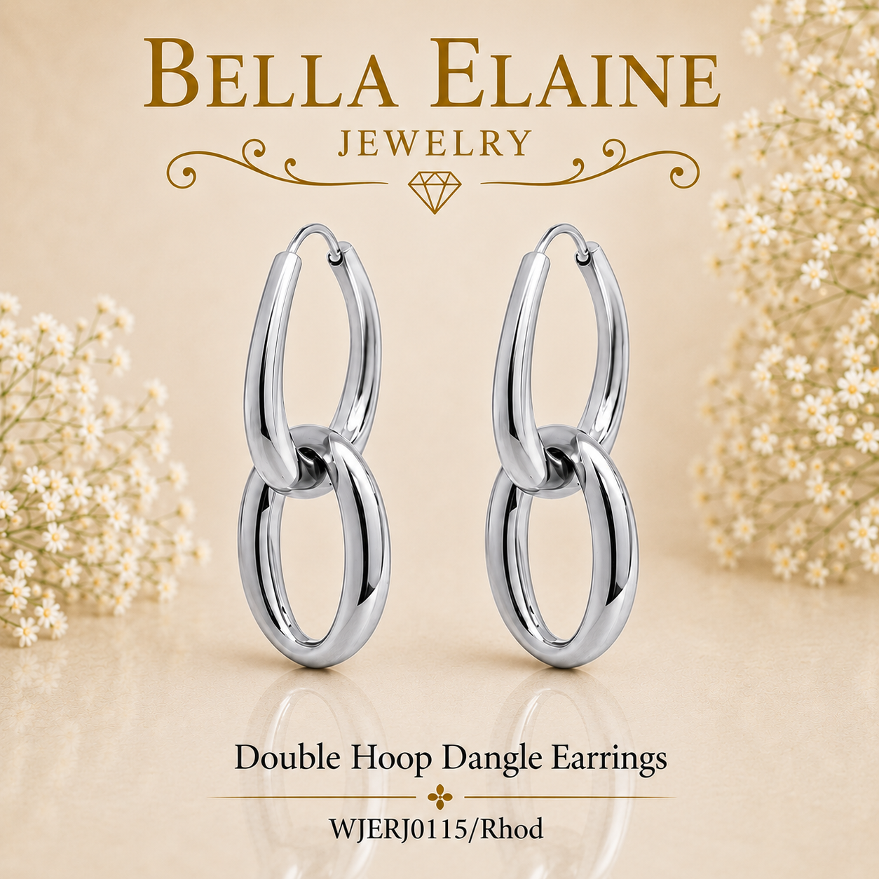 Double Hoop Dangle Earrings