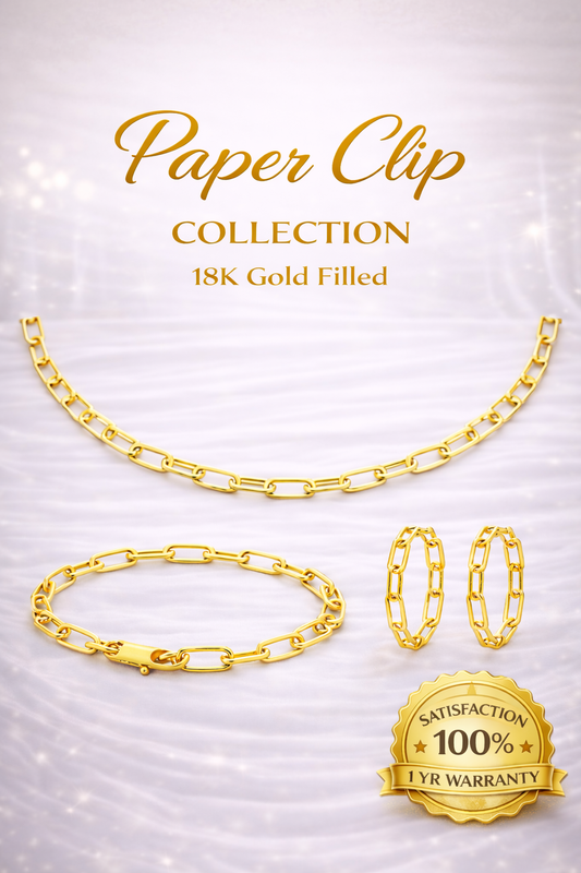 Paper Clip 18K Gold Filled Collection