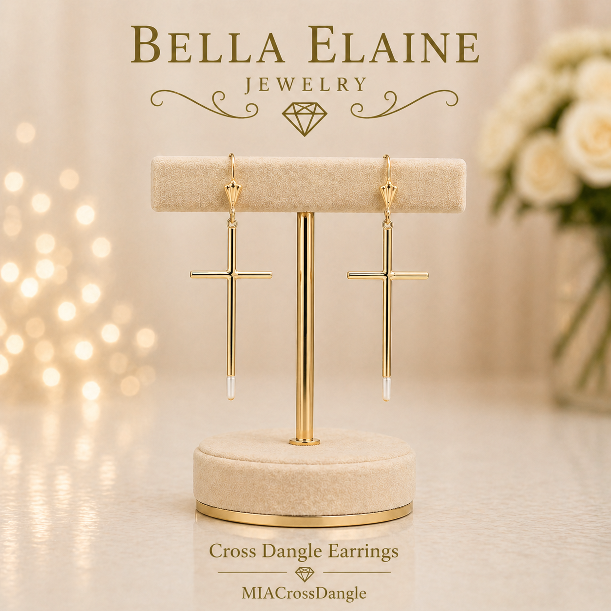 Cross Dangle Earring