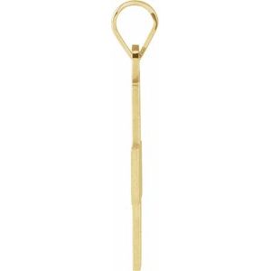 14K Yellow Gold 15.5x14 mm Greek Cross Pendant