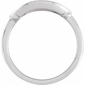 14K White Gold 1/8 CTW Natural Diamond Initial G Signet Ring