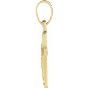 14K Yellow Gold Cross Pendant