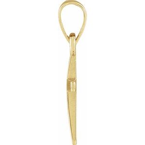 14K Yellow Gold Cross Pendant