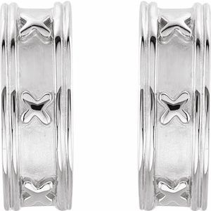 Sterling Silver J-Hoop Earrings